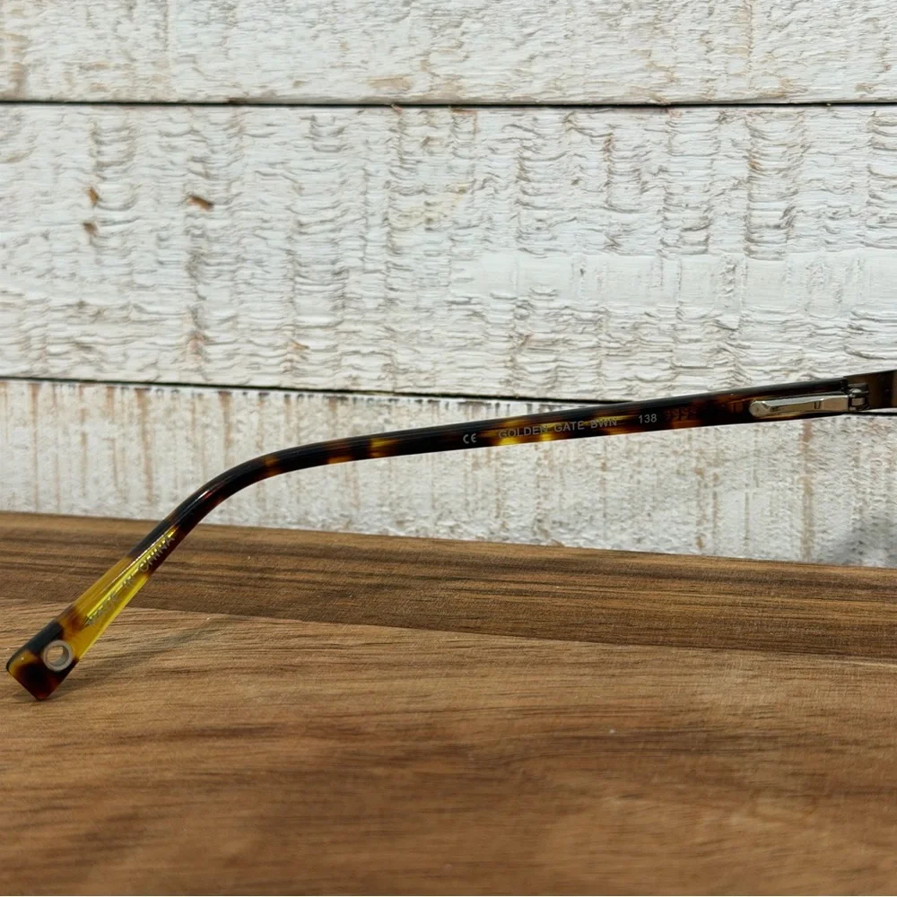 7 For All Mankind Golden Gate Tortoise Rectangular Eyeglass FRAMES 5-19-138 (NWT